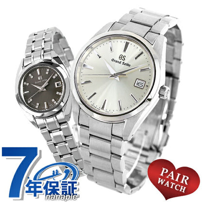 配对 大精工 夫妻夫人名字插入男士女士观看品牌匹配的Seiko SBGP009 STGF373 Pair GS33