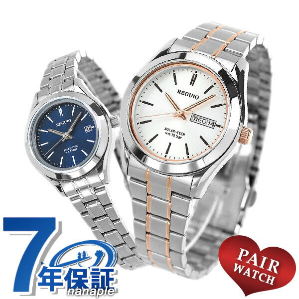 PairWatch Citizen Regno太阳能男士女士观看品牌KM1-237-91 KM4-112-71 Citizen Pair-Reguno8