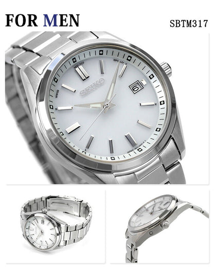 配对观看Seiko Selects Limited Model电台太阳能男士女士手表品牌插入Seiko SBTM317 SWFH125 Pair-Seiko76