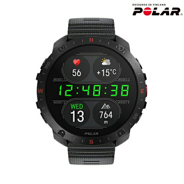 ポラール Grit X2 Pro ナイトブラック スマートウォッチ ブランド メンズ レディース Bluetooth POLAR 900110283 デジタル PLR-900110283
