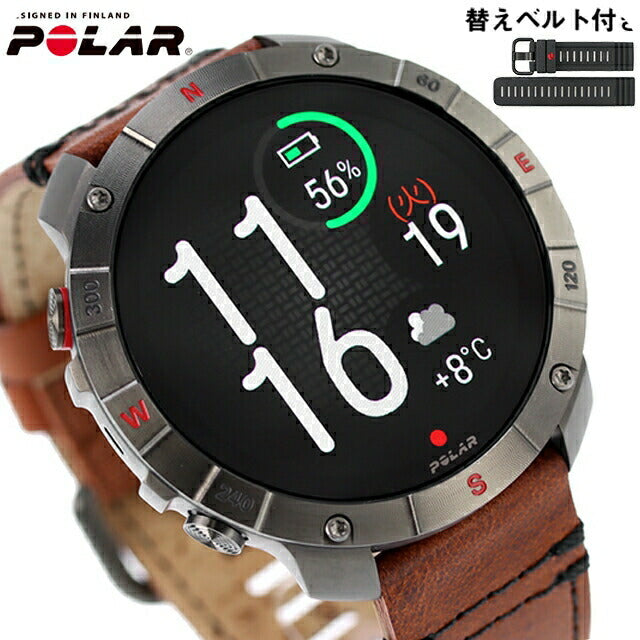 ポラール Grit X2 Pro Titan スマートウォッチ ブランド メンズ レディース チタン Bluetooth 替えベルト POLAR 900110288 PLR-900110288