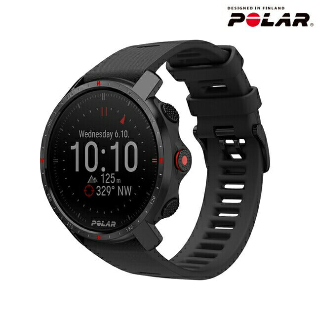 ポラール GRIT X PRO ブラック M/L スマートウォッチ メンズ レディース プレミアム アウトドアスポーツ Bluetooth POLAR 90085773 記念品 プレゼント ギフト PLR-90085773