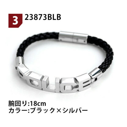 ポリス ブレスレット 革ひも バングル ステンレス メンズ 男性用 アクセサリー police-bracelet