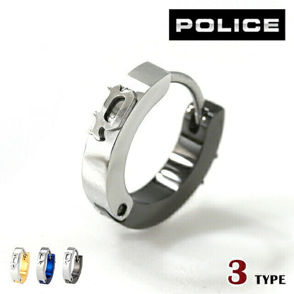 ポリス ピアス メンズ ブランド ステンレススチール フープ 片耳用 アクセサリー 選べるモデル POLICE-EARRINGS1