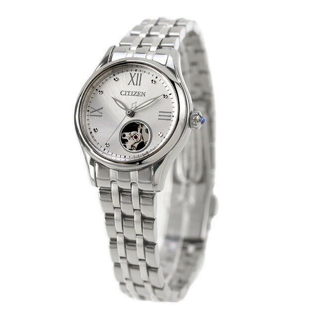 シチズン コレクション メカニカル オープンハート 自動巻き 腕時計 ブランド レディース オープンハート CITIZEN COLLECTION PR1040-88A アナログ シルバー PR1040-88A