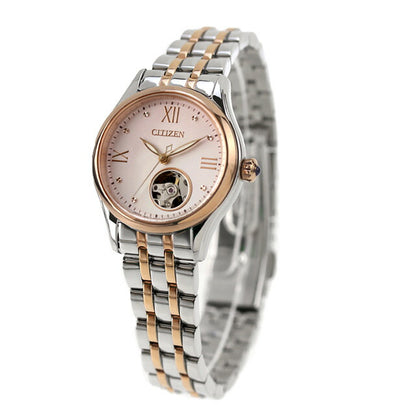 シチズン コレクション メカニカル オープンハート 自動巻き 腕時計 ブランド レディース オープンハート CITIZEN COLLECTION PR1044-87X アナログ PR1044-87X