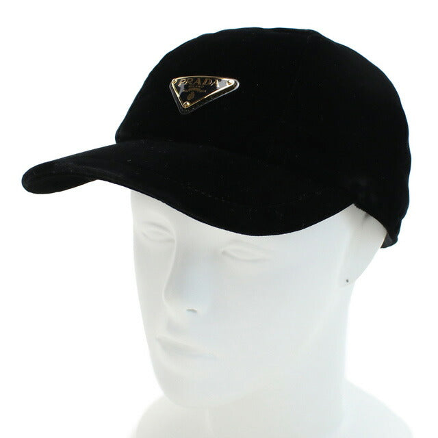 Prada Cap Ladies Brand PRADA VELLUTO Vis Course Rayon Italy 1HC336 NERO Black Small items selectable model PRA1HC336A