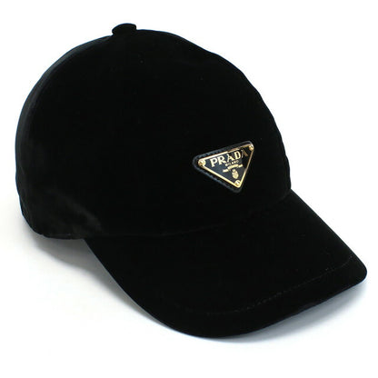 Prada Cap Ladies Brand PRADA VELLUTO Vis Course Rayon Italy 1HC336 NERO Black Small items selectable model PRA1HC336A