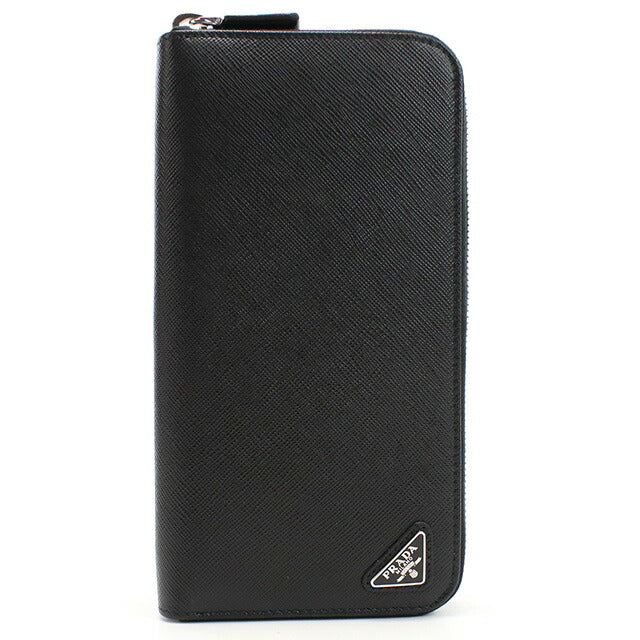 プラダ 長財布ラウンドファスナー メンズ ブランド PRADA イタリア 2ML317 NERO ブラック 財布 PRA2ML317071