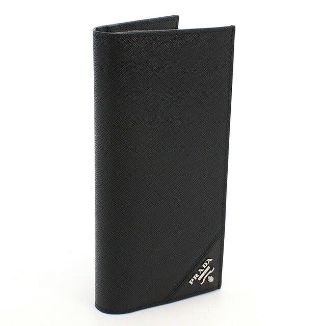 プラダ 長財布ニ折小銭入付き メンズ ブランド PRADA イタリア 2MV836 NERO　ブラック 財布 PRA2MV83601