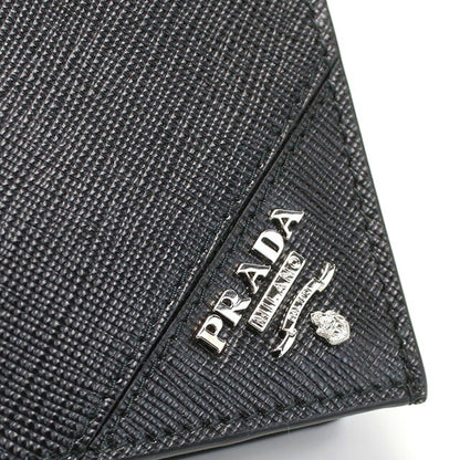 プラダ 長財布ニ折小銭入付き メンズ ブランド PRADA イタリア 2MV836 NERO　ブラック 財布 PRA2MV83601