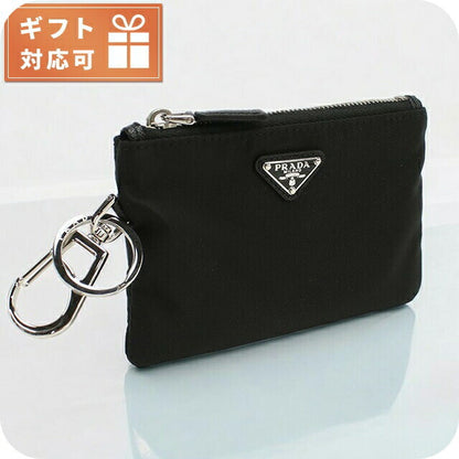 プラダ キーリング付小銭入れ メンズ ブランド PRADA イタリア 2TT117 NERO ブラック 財布 PRA2TT117011