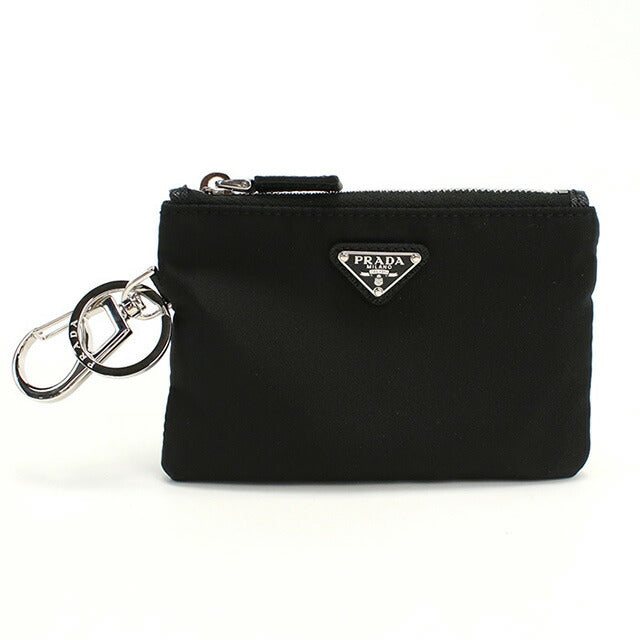 プラダ キーリング付小銭入れ メンズ ブランド PRADA イタリア 2TT117 NERO ブラック 財布 PRA2TT117011