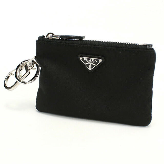 プラダ キーリング付小銭入れ メンズ ブランド PRADA イタリア 2TT117 NERO ブラック 財布 PRA2TT117011