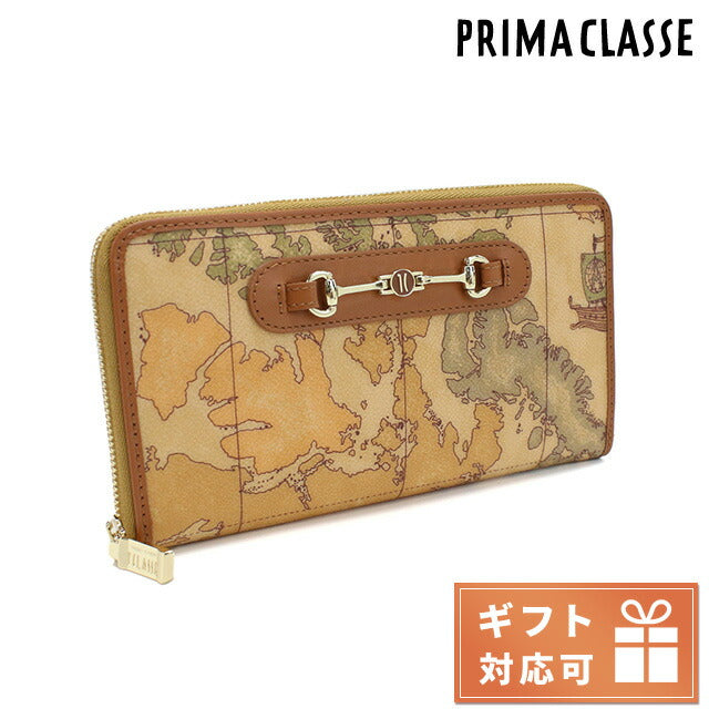 プリマクラッセ 長財布ラウンドファスナー レディース PVC カーフ インド W073 NATURAL ベージュ系 財布 PRCW073011