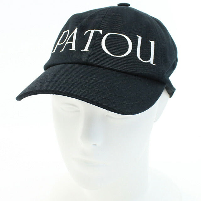 パトゥ キャップ レディース ブランド PATOU コットン100% ブルガリア AC0400132 BLACK ブラック 帽子 PTUAC0400132A