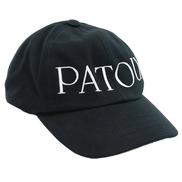 パトゥ キャップ レディース ブランド PATOU コットン100% ブルガリア AC0400132 BLACK ブラック 帽子 PTUAC0400132A