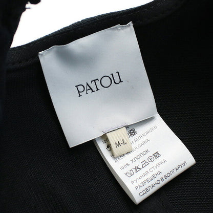 パトゥ キャップ レディース ブランド PATOU コットン100% ブルガリア AC0400132 BLACK ブラック 帽子 PTUAC0400132A