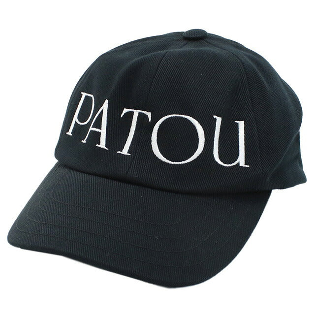 パトゥ キャップ レディース ブランド PATOU コットン100% ブルガリア AC0400132 BLACK ブラック 帽子 PTUAC0400132A