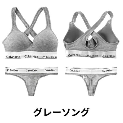 カルバンクライン 上下セット レディース ブランド XS S M L ブラ ビキニ ショーツ ソング ロゴ 下着 アンダーウェア QF1654 F3787 F3786 黒 選べるモデル QF1654-SET