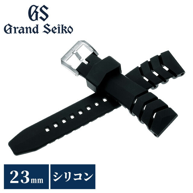 グランドセイコー 替えバンド 純正 時計ベルト 23mm シリコンラバー ブランド 腕時計 メンズ Grand Seiko R0141AR ブラック 黒 R0141AR