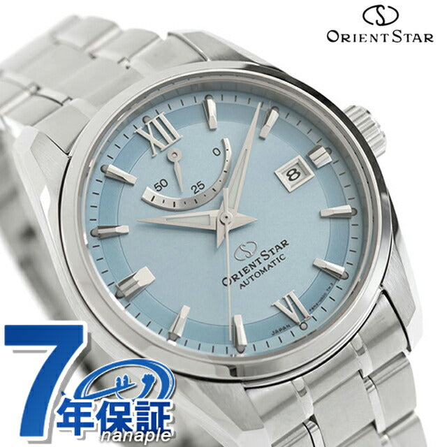 オリエントスター コンテンポラリーコレクション スタンダード 自動巻き 腕時計 ブランド メンズ ORIENT STAR RK-AU0109L アナログ アイスブルー 日本製 RK-AU0109L