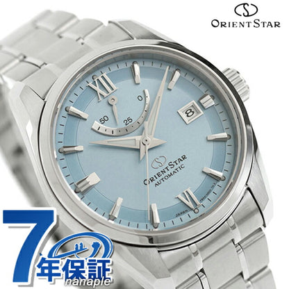 オリエントスター コンテンポラリーコレクション スタンダード 自動巻き 腕時計 ブランド メンズ ORIENT STAR RK-AU0109L アナログ アイスブルー 日本製 RK-AU0109L