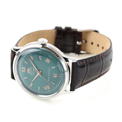 オリエント クラシック バンビーノ Orient Bambino 自動巻き 腕時計 ブランド メンズ ORIENT CLASSIC RN-AC0023E アナログ グリーン ブラウン RN-AC0023E