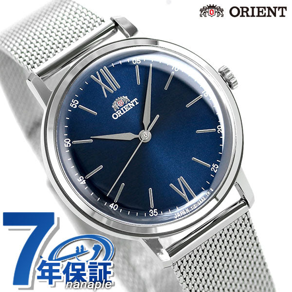 オリエント 腕時計 レディース クラシック 日本製 クオーツ RN-QC1701L ORIENT ネイビー メッシュベルト RN-QC1701L