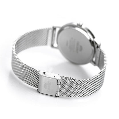 オリエント 腕時計 レディース クラシック 日本製 クオーツ RN-QC1701L ORIENT ネイビー メッシュベルト RN-QC1701L