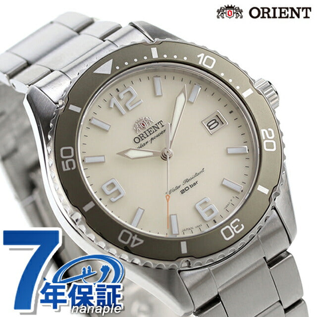 オリエント スポーツ オリエントマコ40 ソーラーパワード ソーラー 腕時計 ブランド メンズ ORIENT SPORTS RN-WJ0003S アナログ アイボリー RN-WJ0003S