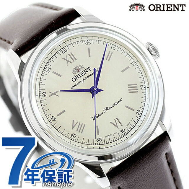 オリエント クラシック バンビーノ Orient Bambino 38 ソーラーパワード 腕時計 ブランド メンズ ORIENT CLASSIC RN-WK0003G アナログ アイボリー ブラウン RN-WK0003G