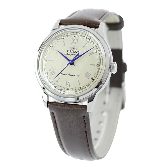 オリエント クラシック バンビーノ Orient Bambino 38 ソーラーパワード 腕時計 ブランド メンズ ORIENT CLASSIC RN-WK0003G アナログ アイボリー ブラウン RN-WK0003G