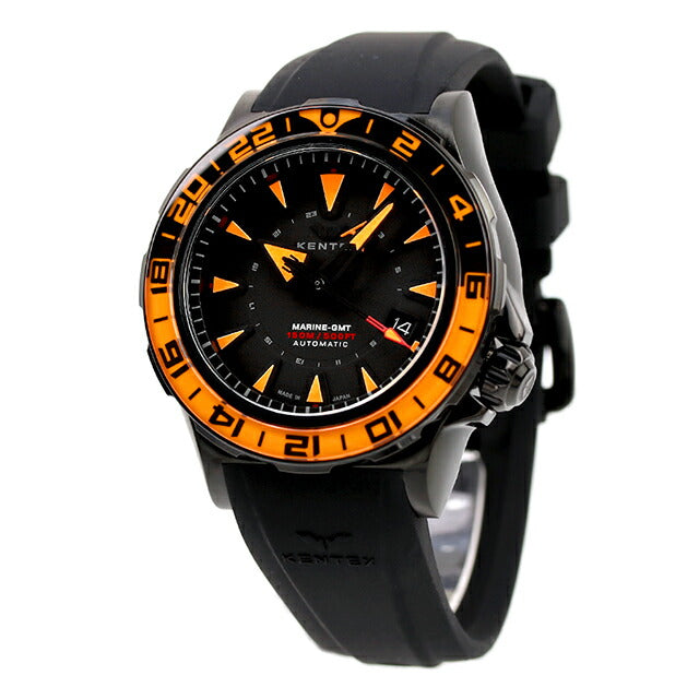 ケンテックス GMT 自動巻き 腕時計 ブランド メンズ 数量限定モデル S820X-04 アナログ ブラック 黒 日本製 S820X-04