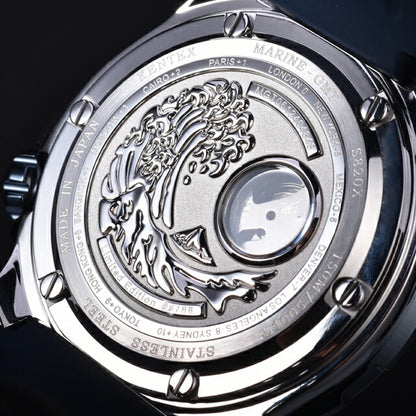 ケンテックス MARINE GMT 自動巻き 腕時計 ブランド メンズ 数量限定モデル Kentex S820X-06 アナログ ブルー 日本製 S820X-06