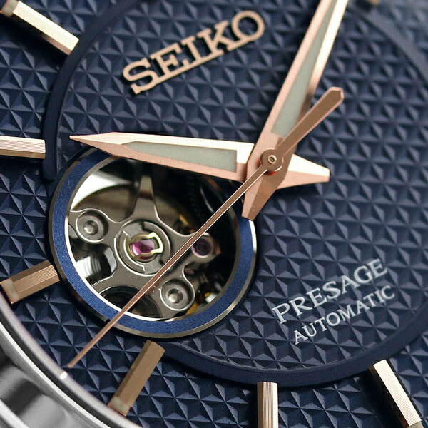 Seiko Mechanical Pressage Prestige Line Sharp Edgeed Open Heart Watch Brand SARX099 SEIKO Men&