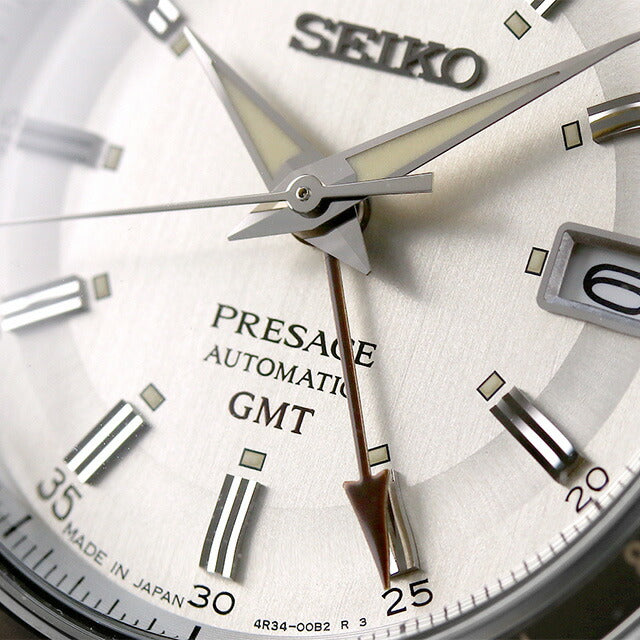 セイコー プレザージュ ベーシックライン 自動巻き 機械式 腕時計 ブランド メンズ 革ベルト SEIKO SARY231 アナログ ホワイト ブラック 黒 日本製