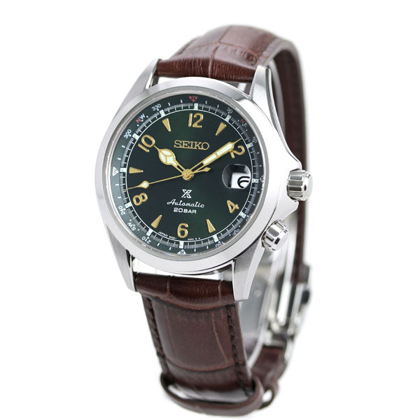 Seiko Prospex Limited Model Alpinist自动机械男士手表品牌SBDC091 Seiko绿色棕色皮带