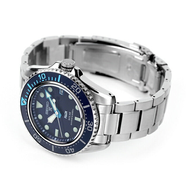 Seiko Prospex潜水员潜水太阳能观看品牌潜水员手表Seiko SBDJ057蓝色等级