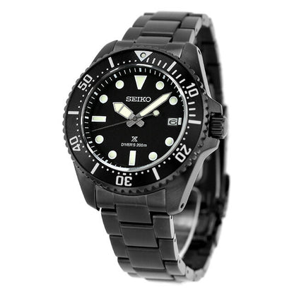 セイコー プロスペックス ダイバースキューバ ソーラー 腕時計 ブランド メンズ ダイバーズウォッチ SEIKO PROSPEX SBDJ065 アナログ オールブラック 黒 SBDJ065