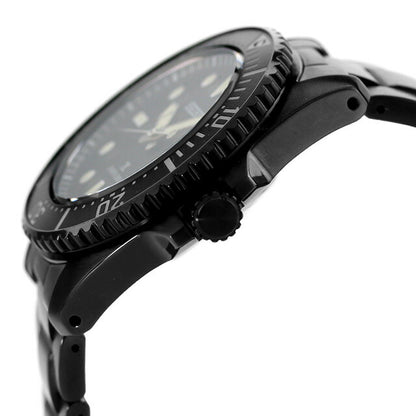 セイコー プロスペックス ダイバースキューバ ソーラー 腕時計 ブランド メンズ ダイバーズウォッチ SEIKO PROSPEX SBDJ065 アナログ オールブラック 黒 SBDJ065