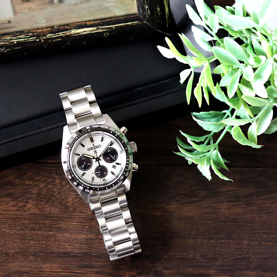 Seiko Prospex Speed ​​Timer Solar Chronograph Panda Dial Men&