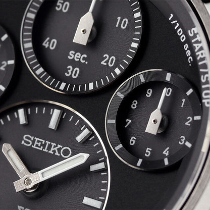 セイコー プロスペックス スピードタイマー ソーラー 腕時計 ブランド メンズ SEIKO SBER003 アナログ ブラック 黒