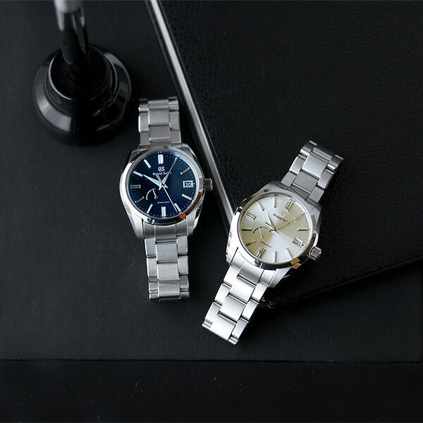 Grand Seiko Spring Drive 9R自动绕组机械银辐射表盘男士遗产收藏表品牌SBGA437 Seiko Gold