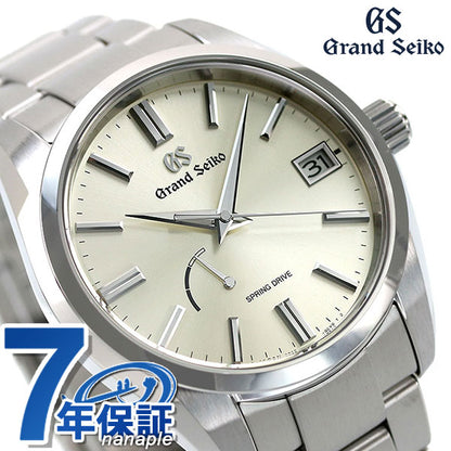 Grand Seiko Spring Drive 9R自动绕组机械银辐射表盘男士遗产收藏表品牌SBGA437 Seiko Gold