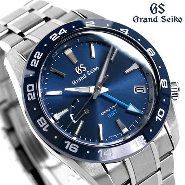 グランドセイコー スプリングドライブ GMT 自動巻き 機械式 メンズ スポーツ コレクション 腕時計 ブランド SBGE255 SEIKO スポーツ ブルー SBGE255