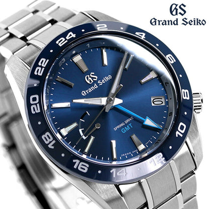 グランドセイコー スプリングドライブ GMT 自動巻き 機械式 メンズ スポーツ コレクション 腕時計 ブランド SBGE255 SEIKO スポーツ ブルー SBGE255