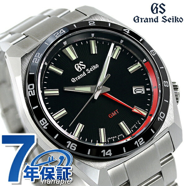 Grand Seiko Tough GS 9F石英GMT男士运动系列观看品牌SBGN019 Seiko Seiko Tough GS Black