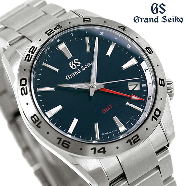 グランドセイコー スポーツコレクション アクティブ 腕時計 ブランド メンズ クオーツ GMT 9Fクオーツ SEIKO SBGN029 アナログ ネイビー 日本製 SBGN029