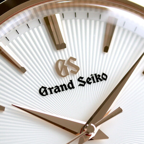 Grand Seiko 9F石英男士优雅系列观看品牌SBGX344 Seiko白色深灰色